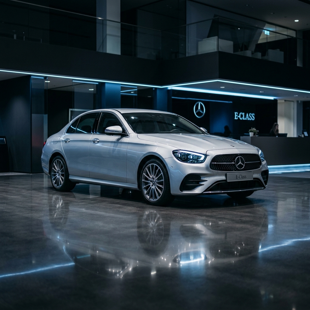 Mercedes-Benz E-Class em showroom premium